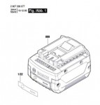 Bosch 2 607 336 081 GBA 14,4V Slide-In Accu Package Spare Parts